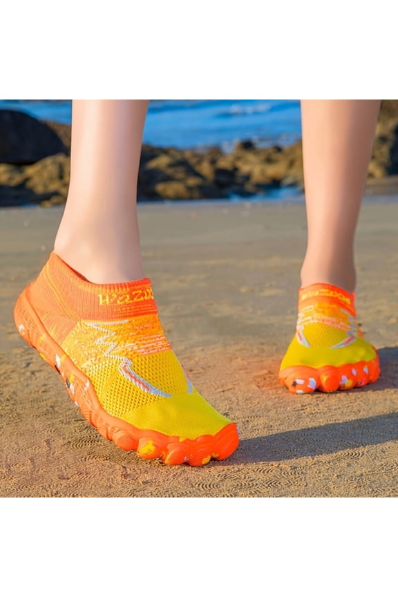 Quick-Drying Creek Shoes Couple Outdoor Hiking Rafting Wading Shoes Women'S Non-Slip Snorkeling Swimming Beach Shoes Women'S Reef Sea Shoes