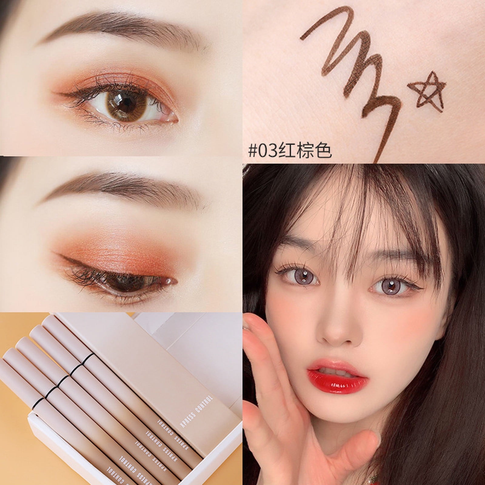 Quick Drying Eyeliner Water Resistant Long Wearing Color Stay Color