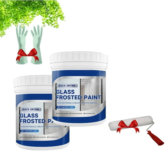 Quick Drying Glass Frosted Paint,Frosted Glass Paint, Household Privacy Protection Water-Based Frosted Paint For Glass,Frosted Glass Spray Paint for Offices Bathrooms in Glass Door