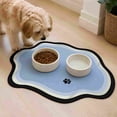 thumbnail image 1 of Quick-Drying Pet Feeding Mat, Super Absorbent Dog Bowl Mat for Food and Water, Non-Slip Rubber Backing Waterproof Pet Place Mat, Mess-Free Floor Protector for Cats and Dogs, 16x12", 1 of 7