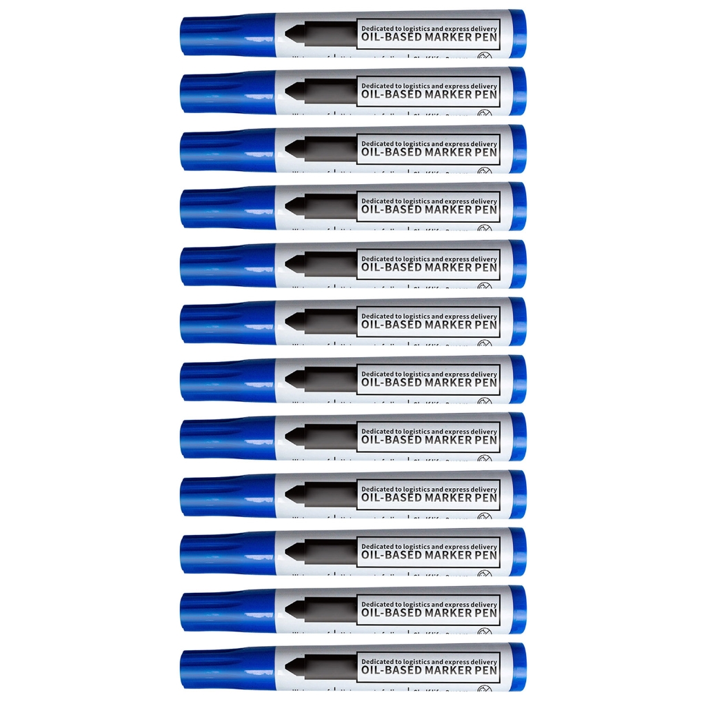 Quick-Drying Plastic Markers Set Of 12 Oil Set Toner Impermeable Plan ...