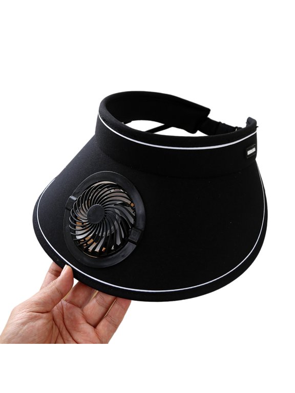 Quick Drying Sun Hat With Cooling Fan Solar Power Fan Hat Wide Brims Sun Protection Headwear For Outdoor Activity