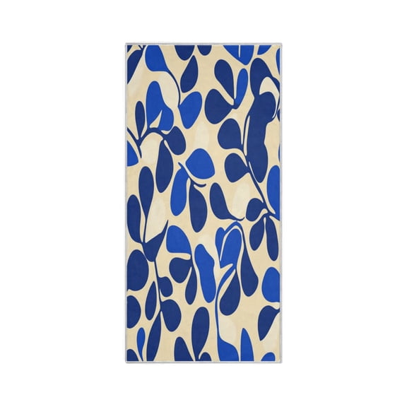 Quick-Drying Towel 30 x 15 Inch Bath Towels Sport Towel Water Absorption Easy to Store and Carry Pretty Blue Pattern