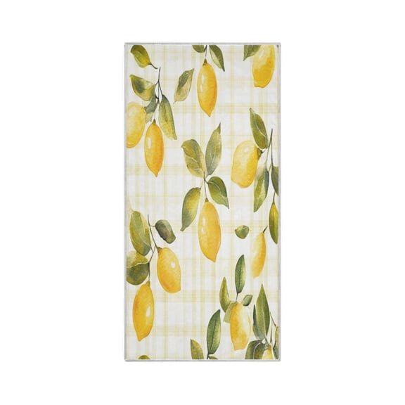 Quick-Drying Towel 30 x 15 Inch Bath Towels Sport Towel Water Absorption Easy to Store and Carry Pretty Cartoon Lemon