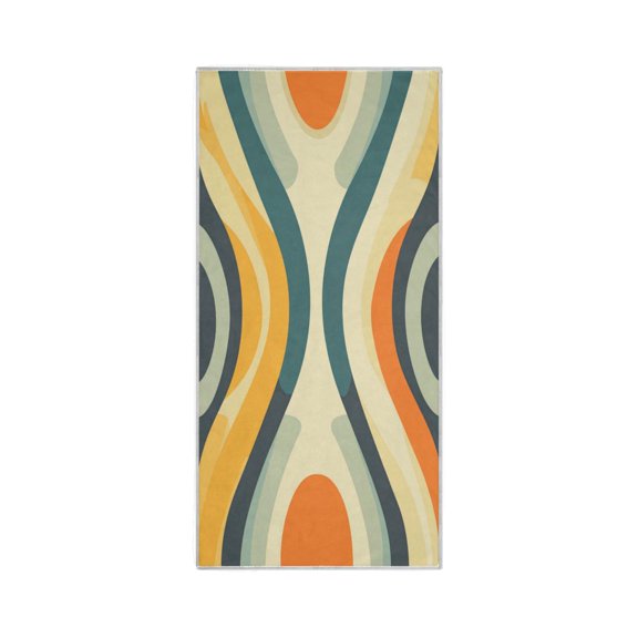 Quick-Drying Towel 30 x 15 Inch Bath Towels Sport Towel Water Absorption Easy to Store and Carry Pretty Colorful Stripes