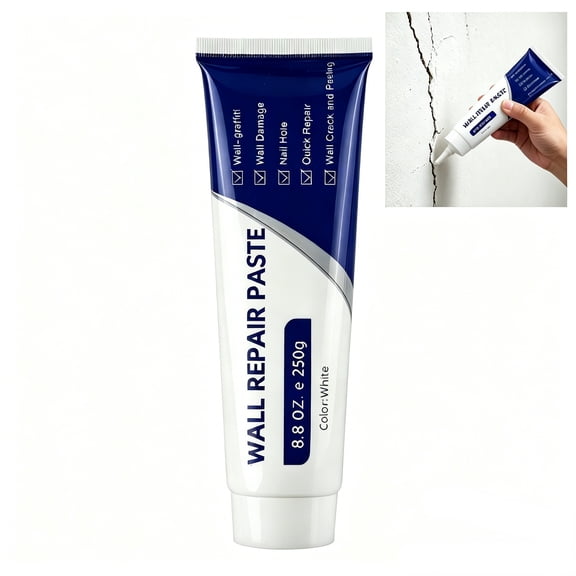 Quick Drying Wall Mending Agent Drywall Repair Kit,Heavy Duty Waterproof Wall Patch Paste with Scraper for Nail Holes Cracks Scratches DIY Home Repair