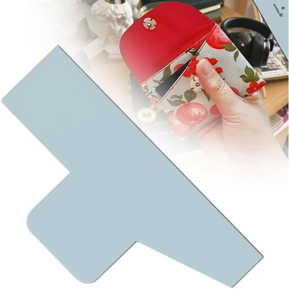 Quick and Easy Pouch Template-Tutorial Included,Template for Sew Coin Purses Storage Bag,Acrylic Purses Pocket Handmade Ruler Template,Purse Patterns for Sewing,Sewing Templates for DIY Lovers