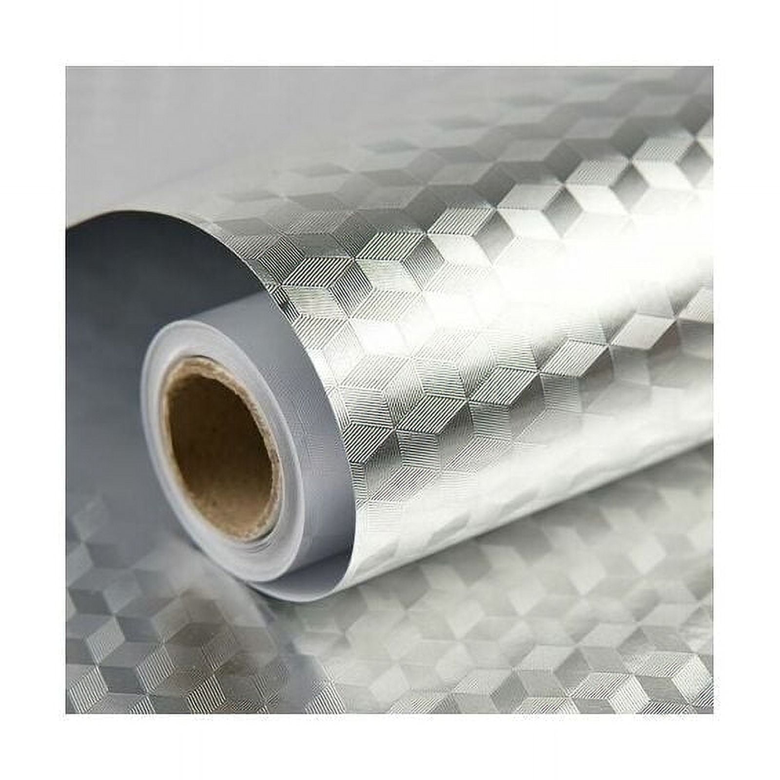 Waterproof Metallic Wallpaper, Self-Adhesive Peel and Stick for Quick Furniture and Wall Space Upgrades (Heat Resistant, Easy Cut and Trim)