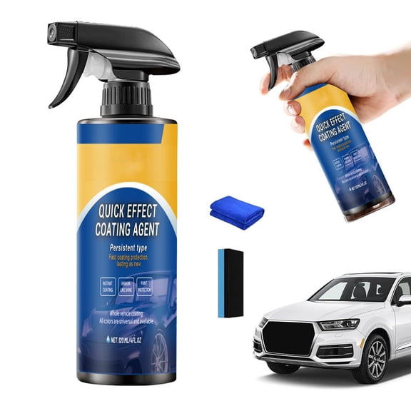 Quick Effect Coating Agent for Car - 2026 Upgrade Quick Effect Car Coating Spray, Scratch Repair, Oil Film Removal,Helps Refresh Exterior Gloss & Reduce Surface Buildup