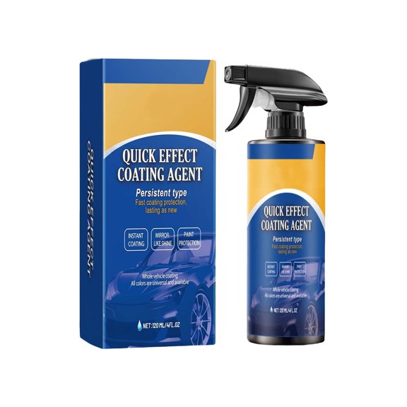 Quick Effect Coating Agent for Car, Car Coating Spray for Shine and Protection, Easy Spray and Wipe Formula for Paint, Glass and Chrome Exterior Care