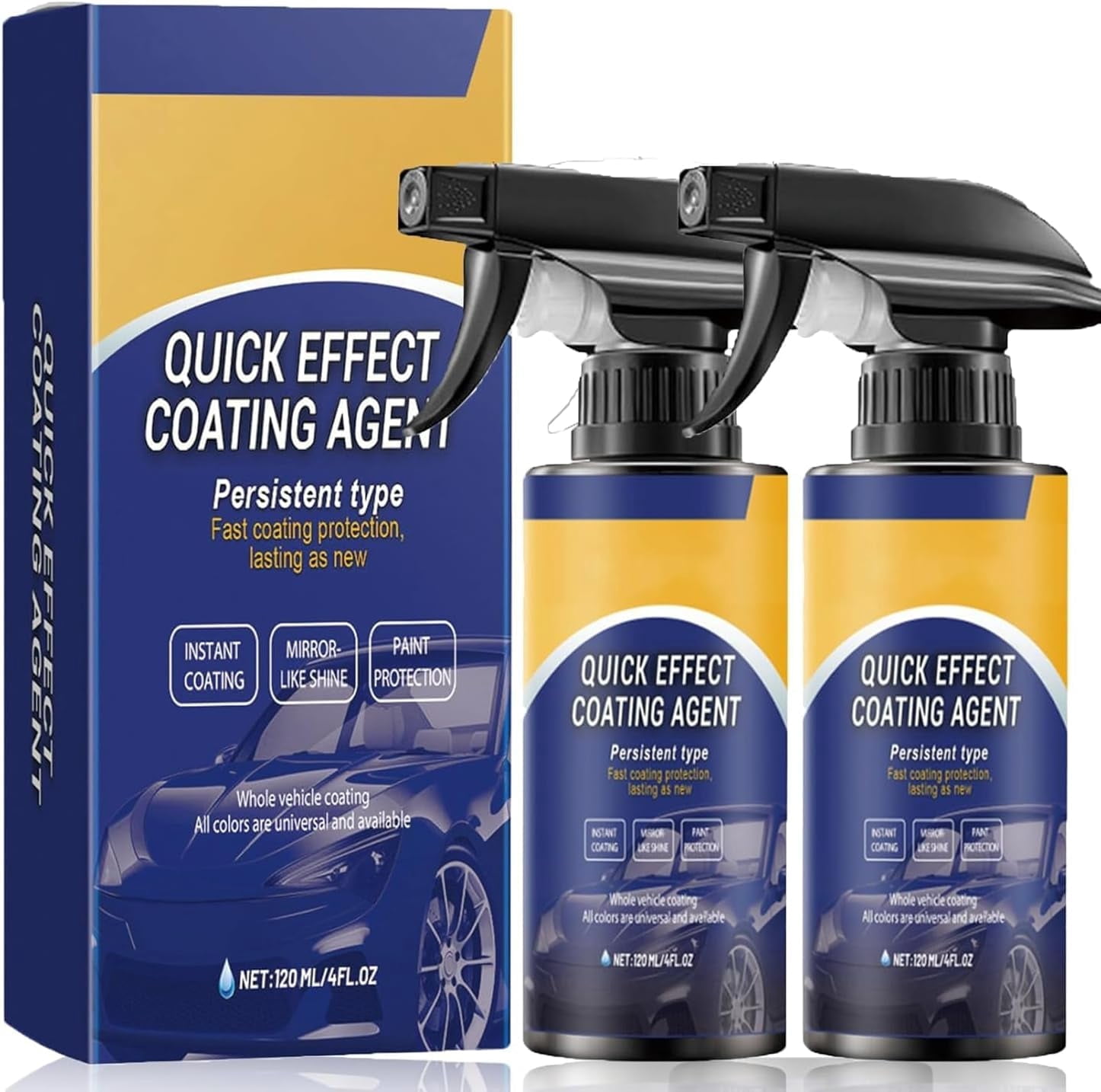 YEPOLERCE Quick Effect Coating Agent Spray for Car, 3 in 1 high ...