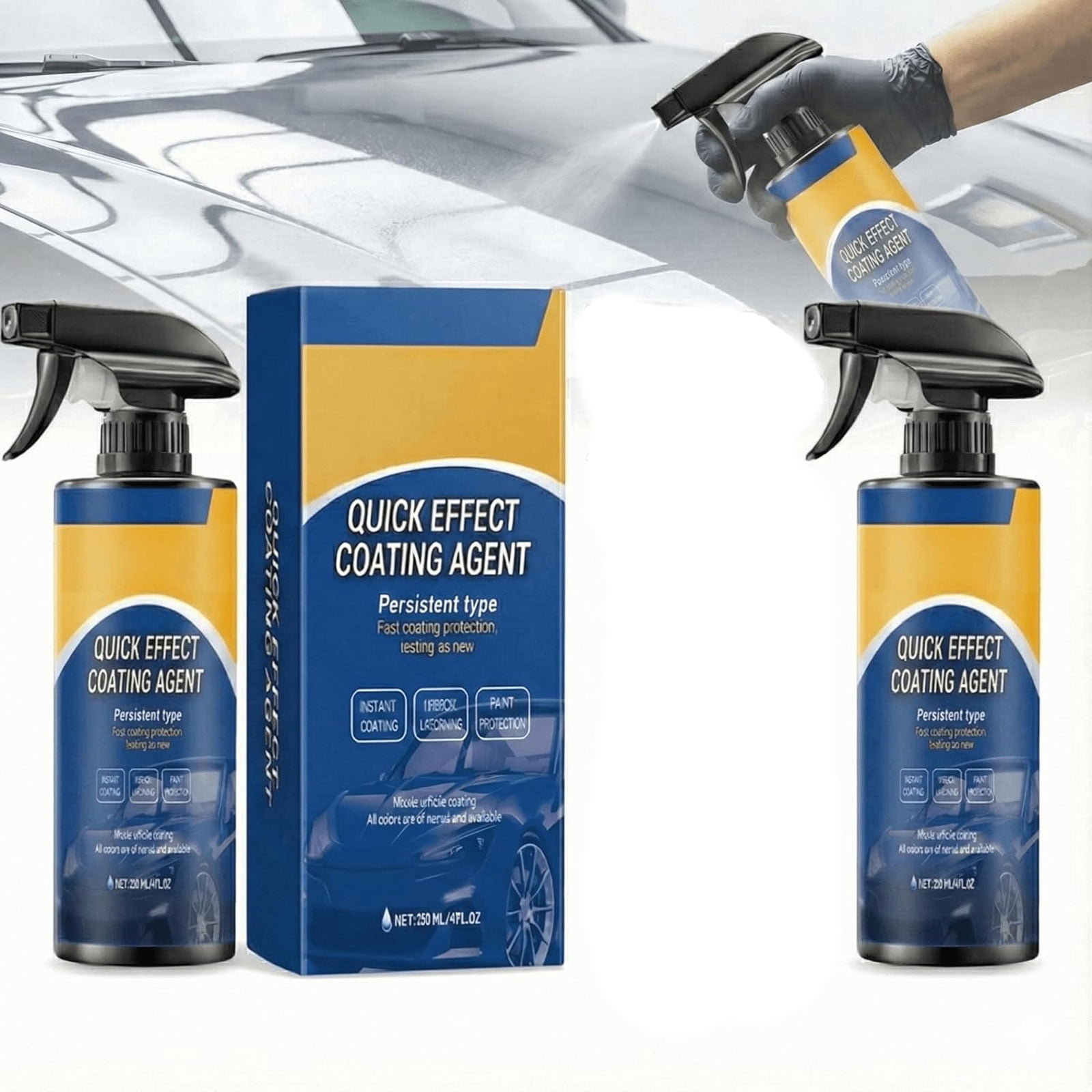Quick Effect Coating Agent for Car, 120ml Upgrade Car Coating Spray ...