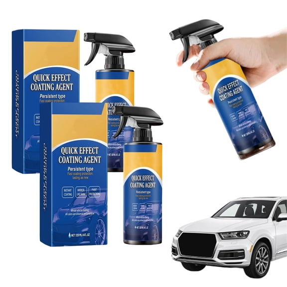Quick Effect Coating Agent for Car, Long-Lasting Protective Gloss Spray, Waterless Wash & Scratch Repair