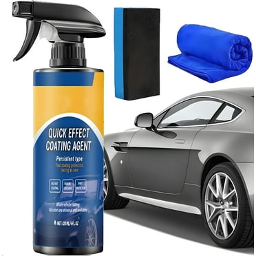 Quick Effect Coating Agent for Car,Multi-Functional 3 In 1 Renewal Spray,Long-Lasting Protection Waterless Wash, Oil Film Emulsion Glass Cleaner