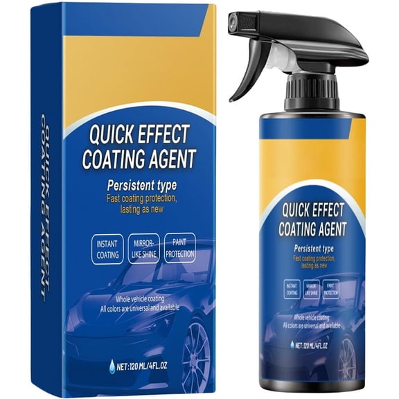 Quick Effect Coating Agent for Car, Spray for Shine & Protection, Waterless Cleaning & Conditioning for Cars, Trucks
