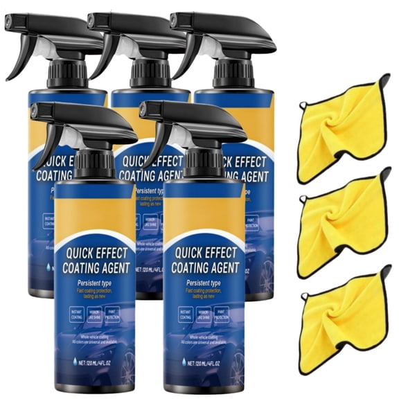 Quick Effect Coding Agent, 3-in-1 Car Coating Spray from Germany, Advanced Nano Ceramic Protection, Scratch Repair, Waterless Wash, Hydrophobic Paint Sealant & Glass Cleaner