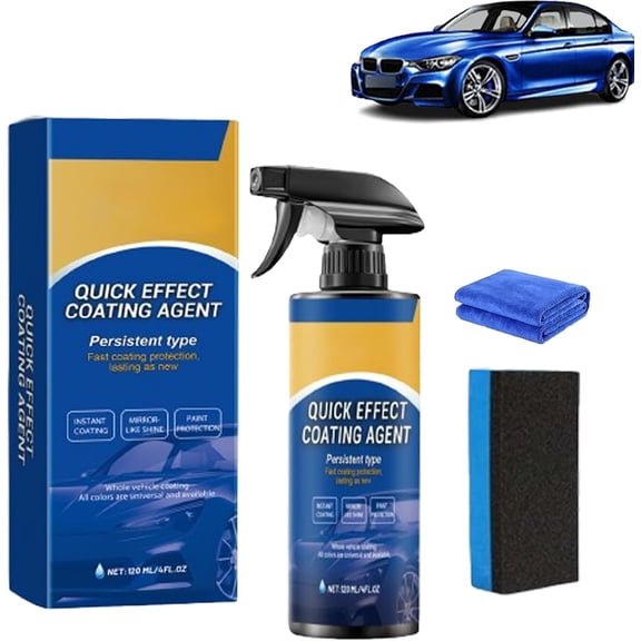 Quick Effect Coding Agent for Cars, Car Coating Spray from Germany, 3-in-1 Quick-Acting Car Coating Agent, Waterless Wash Wax with Hydrophobic Shield(1PCS)