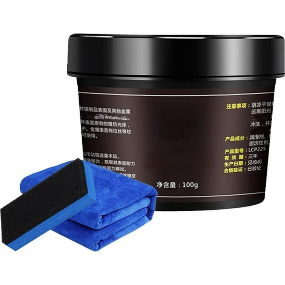 Quick Effective Metal Restoration Paste,Fortunelw/Bhnkmall Multi-Purpose Metal Polish Paste, for Stainless Steel and Cars (1PCS)