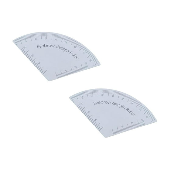 Quick Eyebrow Shaping Tool, 2 Pcs - Fast Drawing Eyebrow Design Ruler Microblading Mapping Tool Shaping Makeup Drawing Ruler Reuse to Achieve The Perfect Makeup Solution, Easter Mo Makeup Organizers