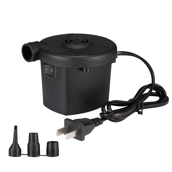 Quick-Fill Electric Air Pump with 3 Nozzles, Portable Inflator Deflator for Inflatables Pool Float Toys Air Mattress Bed Couch Swim Ring Tube Raft