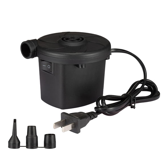 Quick-Fill Electric Air Pump with 3 Nozzles, Portable Inflator Deflator for Inflatables Pool Float Toys Air Mattress Bed Couch Swim Ring Tube Raft