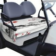 thumbnail image 1 of Quick Fit Flowers Pattern 51" x 31" Golf Cart Seat Protector, Easy Install Towel for Standard Front Bench Seats on Most Cart Models, 1 of 8