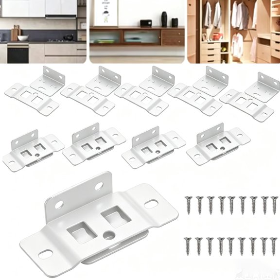 Quick Fitting Furniture Joint Bracket, Anti-Wobble L-Shaped Corner Braces for Enhanced Structural Stability, Ideal for Reinforcing Tables and Bed Frames
