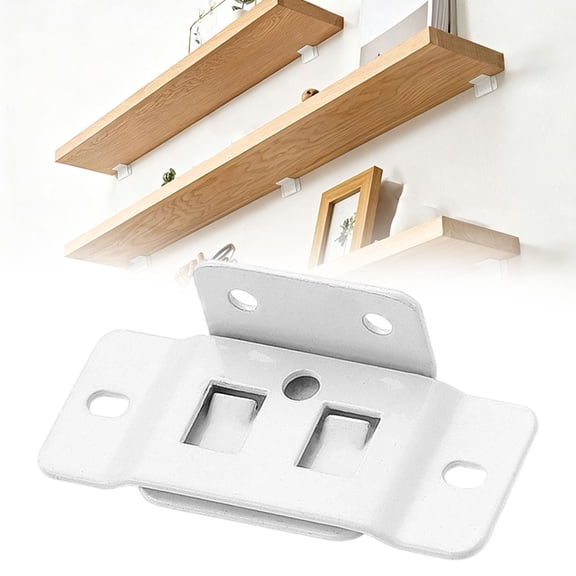 Quick Fitting Furniture Joint Bracket, Duty Corner Brace Joint Right Angle Bracket, Stainless Steel Furniture Corner Connectors with Screws for Drawers, Cabinets, Tables, and Chairs (White)