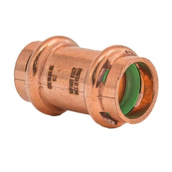 Quick Fitting Holding SPWC11NSR 0.5 in. Press Copper Coupling No Stop Fitting