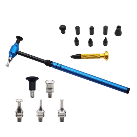 Quick Fixing Auto Body Repair Multiple Head Leveling Hammer and Pen, Telescopic Rod Pit for Everyday Vehicle Care