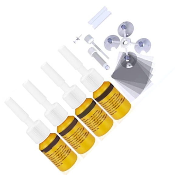Quick Fixing Windshield Chip Repair Set to Repairing Scratches Cracks with Suction Cup Curing Light Efficiency Repair Set