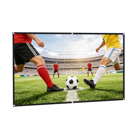Quick Fold Projection Screen 16:9 Aspect Ratio Polyester Fabric For Home Cinemas And Sports Event