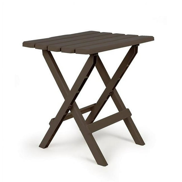 Quick Folding Adirondack Side Table, Large - Brown