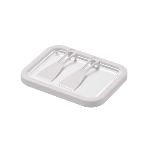 Ice Cream Maker Pan, Stainless Steel DIY Fried Yogurt Plate, Homemade Ice Cream Machine for Kids - Includes 2 Scrapers