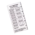 thumbnail image 1 of Quick Gauge Ruler Measuring Tool Portable For Home Clear Acrylic Ruler For Sweater Scarf Making, 1 of 8