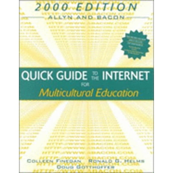 Pre-Owned Allyn & Bacon Quick Guide to the Internet for Multicultural Education, 2000 Edition (Value-Package (Paperback) by FINEGAN & HELMS