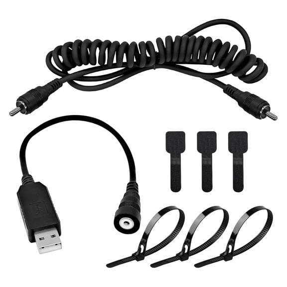 Quick Heat Helmets Connector with Fast Warming Technology Universal Heated Cable for Snowmobile & Motorcycle