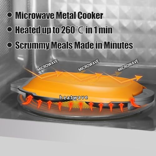 Quick-Heat Microwave Egg Cooker|Poacher|fryer,Multi-Use microwave egg maker for Breakfast Sandwiches,Dishwasher-Safe,Save Time,Portable for Home,Travel,Gifts(Orange)