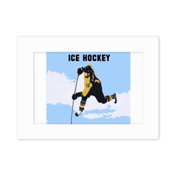 Quick Hockey Tips Ice Art Deco Fashion Photo Mount Frame Picture Art Painting Desktop 5x7 inch
