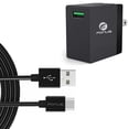 thumbnail image 1 of Quick Home Charger for Nokia G50/G10/G20 - 18W 6ft USB Cable Power Cord Travel Wall for Nokia G50/G10/G20, 1 of 6