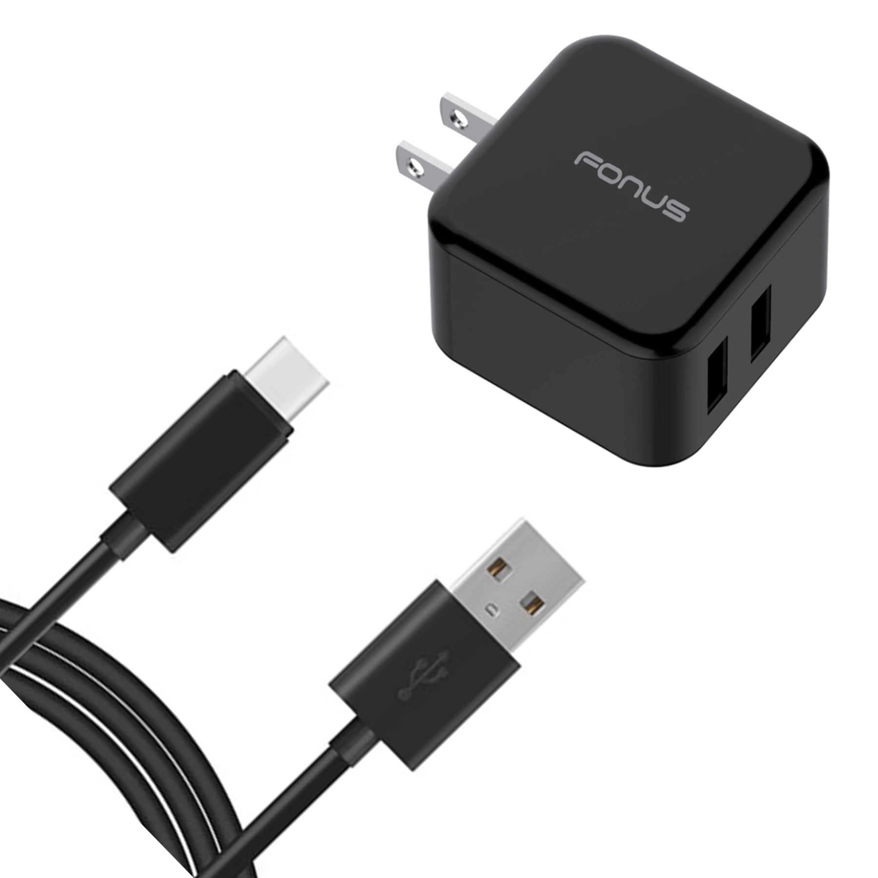 Quick Home Charger for Nokia XR20/XR21 - 30W 6ft USB Cable 2-Port USB Power Cord Travel Wall for Nokia XR20/XR21