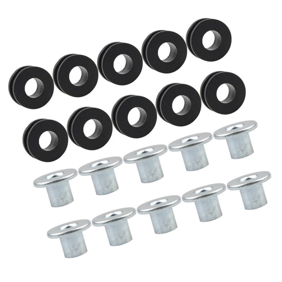 Quick Install 10mm Motorcycle Rear Shock Buffer Rings Universally Rubber Grommets Improved Riding Comfort