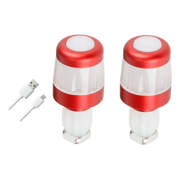 Quick Install Bike Handlebar Safety Lamp LED High Brightness Turn Handle Light Bar End Safety Warning Light Enduring