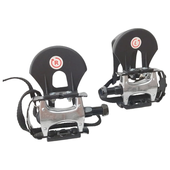 Quick Install Exercise Bike Pedals 9/16inch Thread Plastic Aluminum Alloy Antislip Surfaces for Indoor Cycling Workouts