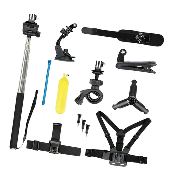 Quick Install Mount Package Chest Belt Selfportrait Stick Suction Cup for Cameras