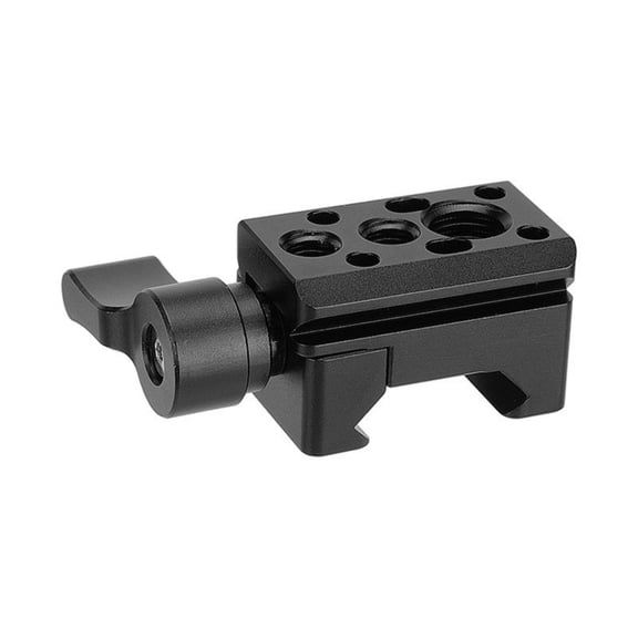 Quick Install Slider Tube Clamp Multiple 1/4 and 3/8 Screw Holes for Photography Videography Accessory Expansion