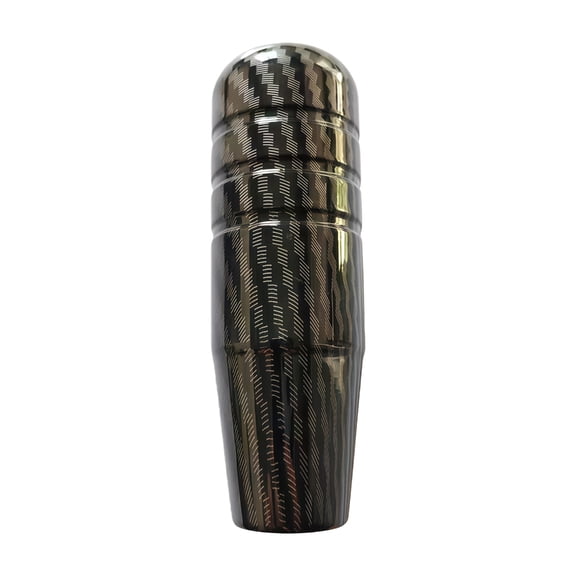 Quick Install Universal Manual Gear Shifting Knob Aluminum Construction Carbon Pattern For Effortlessly Gear Changes And Stylish Interior Upgraded
