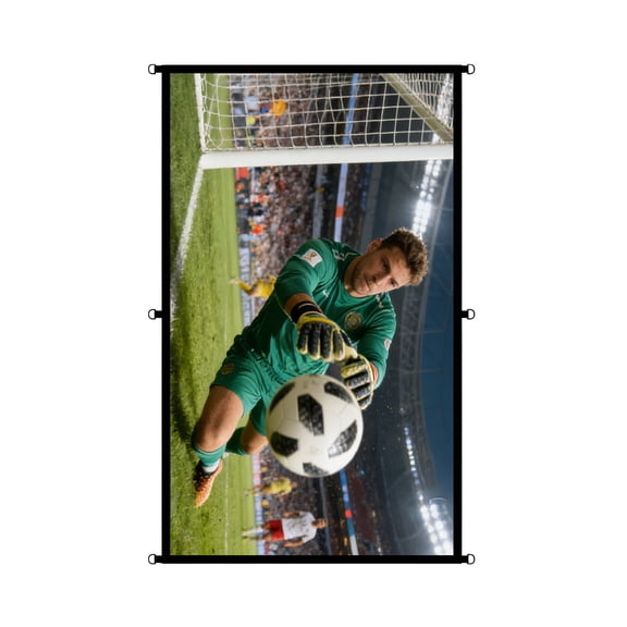 Quick Installs D Rings Projection Screen 16:9 Ratio Thickened Polyester Fabric For Home Theater And Camping