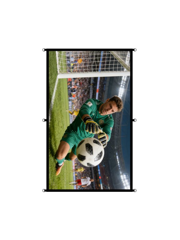Quick Installs D Rings Projection Screen 16:9 Ratio Thickened Polyester Fabric For Home Theater And Camping