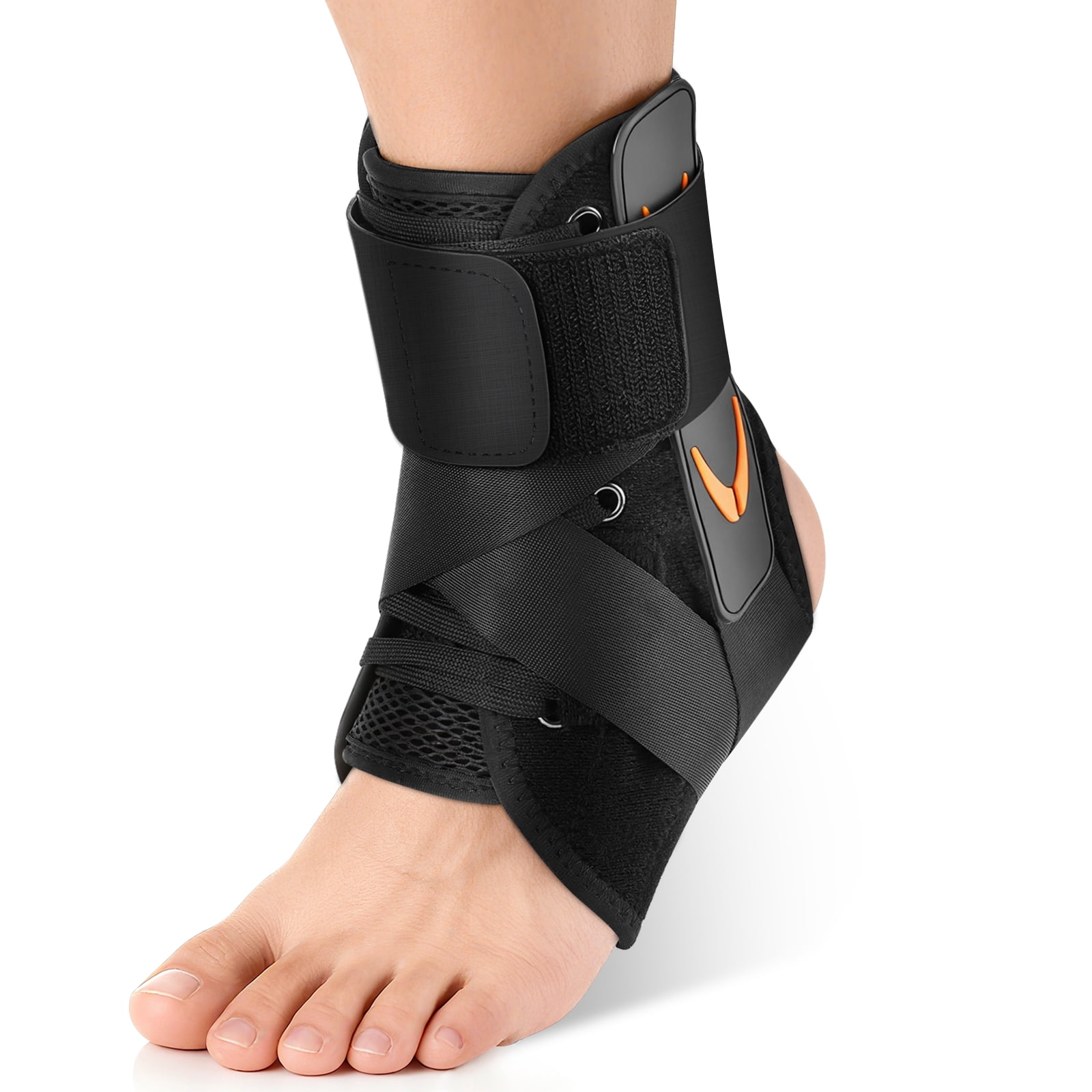 Quick Lace Up Ankle Brace with Side Stabilizing Pads, Ankle Support ...